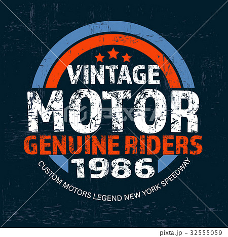 Typography vintage brand logo print for t-shirt Typography vintage brand logo print for t-shirt 32555059