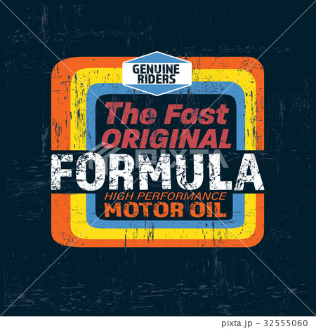 Typography vintage brand logo print for t-shirt 32555060