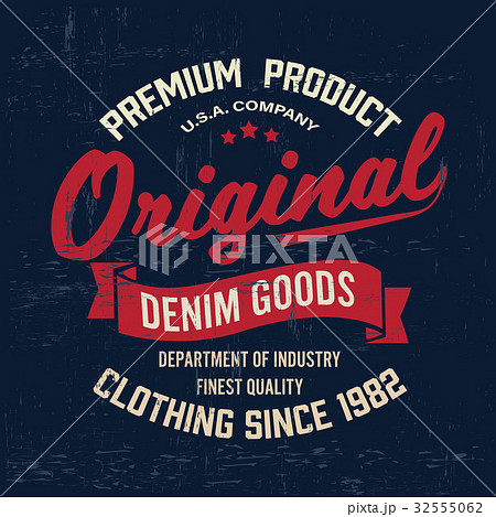 Typography vintage brand logo print for t-shirt Typography vintage brand logo print for t-shirt 32555062
