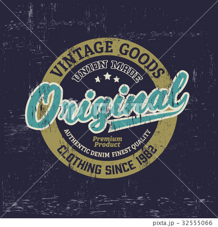 Typography vintage brand logo print for t-shirt Typography vintage brand logo print for t-shirt 32555066