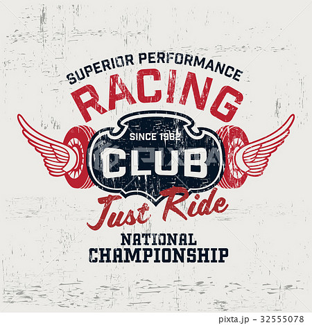 Typography vintage brand logo print for t-shirt Typography vintage brand logo print for t-shirt 32555078