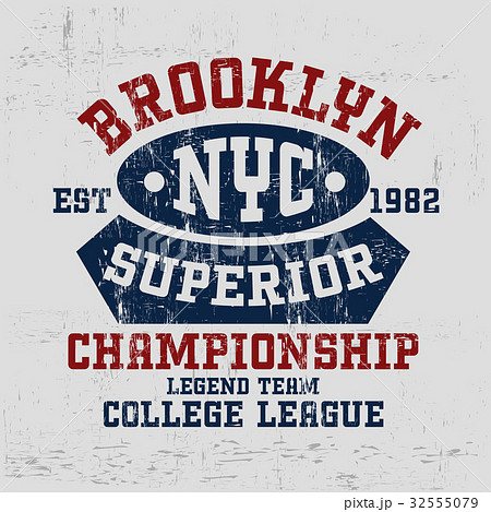 Typography vintage brand logo print for t-shirt Typography vintage brand logo print for t-shirt 32555079