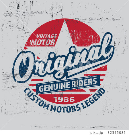 Typography vintage brand logo print for t-shirt Typography vintage brand logo print for t-shirt 32555085