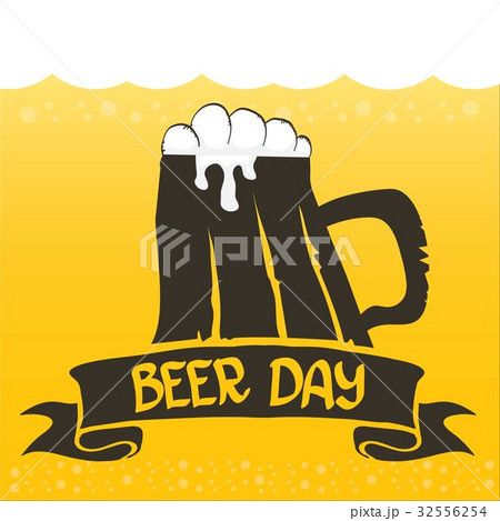 happy beer day vector graphic poster. happy beer day vector graphic poster. 32556254