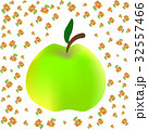 Apple print for children on floral background 32557466