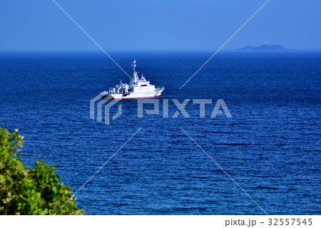 伊豆半島 巡視船 かの PM-3 停泊 多々戸浜 海水浴場 (静岡県 南伊豆) 伊豆半島 巡視船 かの PM-3 停泊 多々戸浜 海水浴場 (静岡県 南伊豆) 32557545