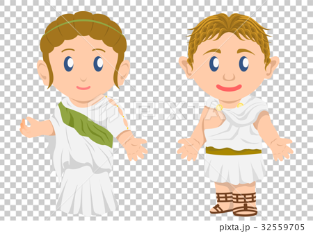 Ancient Greek men and women - Stock Illustration [32559705] - PIXTA
