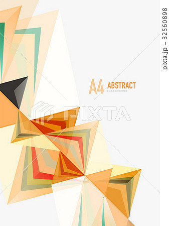 Triangular low poly vector a4 size geometric Triangular low poly vector a4 size geometric 32560898