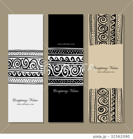 Banners design, ethnic handmade ornament Banners design, ethnic handmade ornament 32562090