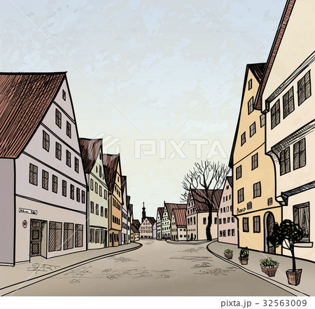 Street view Old city landscape Cityscape buildings 32563009
