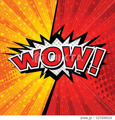 Wow! Comic Speech Bubble, Cartoon. 32568020