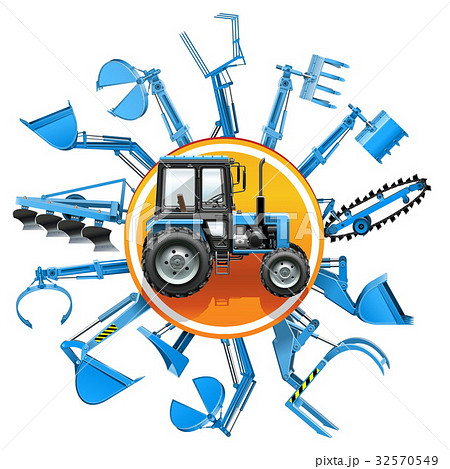 Vector Tractor Equipment Concept 32570549