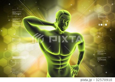 Man with back pain Man with back pain 32570910