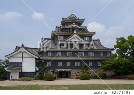 岡山城の天守 岡山城の天守 32571593