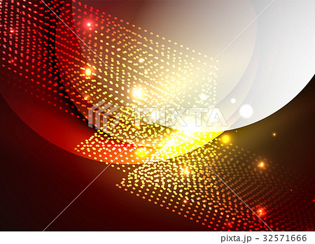 Glowing wave created with particles on dark color Glowing wave created with particles on dark color 32571666