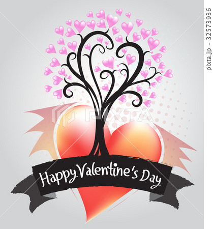 Tree of Hearts Illustration of a Valentines Day Tree of Hearts Illustration of a Valentines Day 32573936