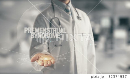 Doctor holding in hand Premenstrual Syndrome 32574937