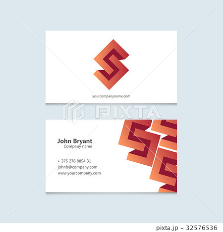 Vector logo with business card 32576536