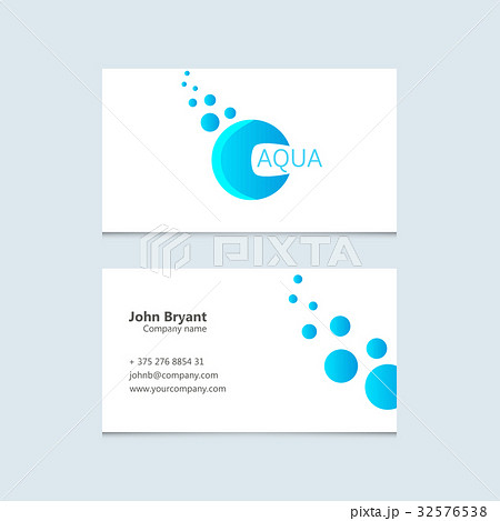 Vector logo with business card 32576538