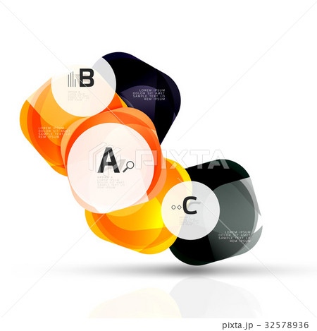 Vector glossy square elements Vector glossy square elements 32578936