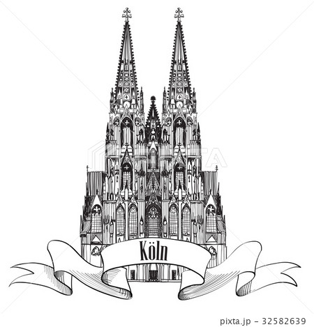 German city Cologne landmark. Travel Germany sign German city Cologne landmark. Travel Germany sign 32582639