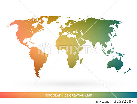 Abstract creative concept vector map of the world 32582687