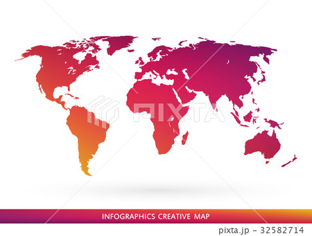Abstract creative concept vector map of the world 32582714