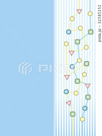 ライン 背景素材 青のイラスト素材