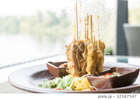 Chicken Sate Skewers Chicken Sate Skewers 32587547