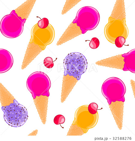 Sweet seamless pattern with multiciolor fruit ice Sweet seamless pattern with multiciolor fruit ice 32588276
