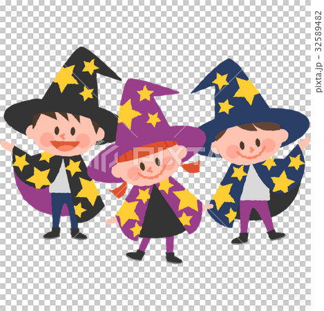 ハロウィンの仮装をしたこどもたち ハロウィンの仮装をしたこどもたち 32589482