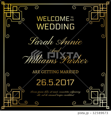 Wedding Invitation Vintage flyer background 32589673