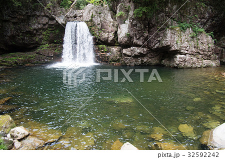 三段峡の二段滝 三段峡の二段滝 32592242