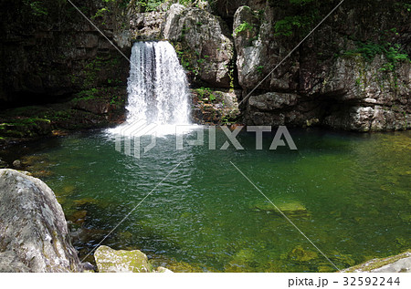 三段峡の二段滝 32592244