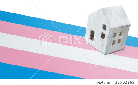 Small house on a flag - Transgender Small house on a flag - Transgender 32592865