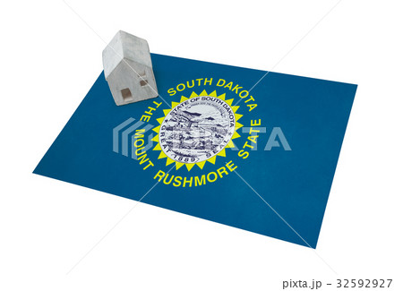 Small house on a flag - South Dakota 32592927