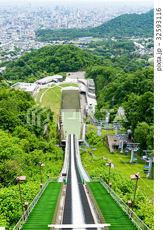 札幌大倉山展望台から見る風景 札幌大倉山展望台から見る風景 32593116