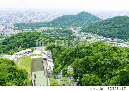 札幌大倉山展望台から見る風景 札幌大倉山展望台から見る風景 32593117