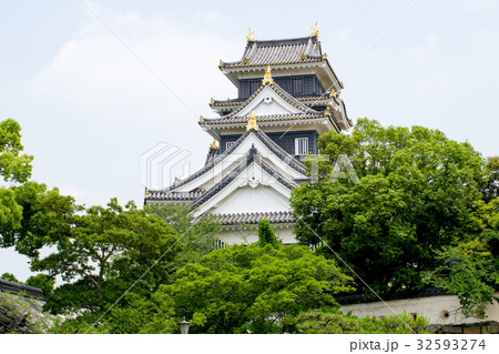 岡山城の天守 岡山城の天守 32593274