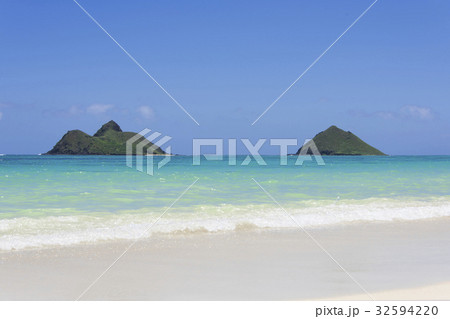 静かなラニカイビーチ（ハワイ） 32594220