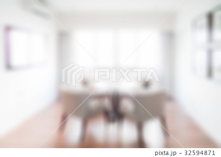 Defocus dining table in dining room Defocus dining table in dining room 32594871