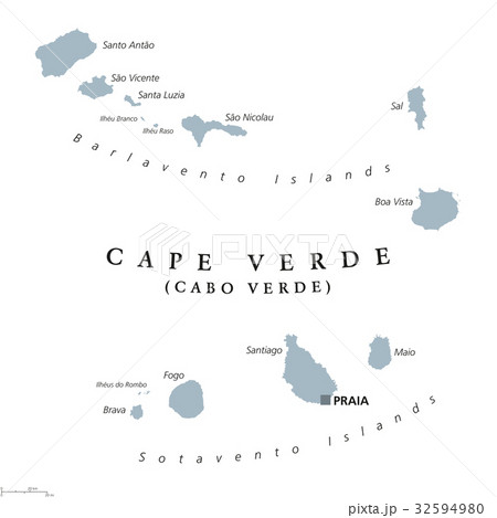 Cape Verde political map 32594980