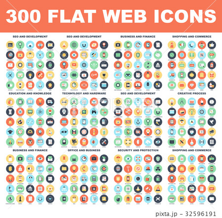 Flat Web Icons 32596191