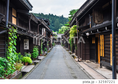 岐阜県 飛騨高山 古い町並 岐阜県 飛騨高山 古い町並 32597221