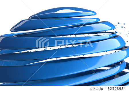3D striped decorative balls. 32598984