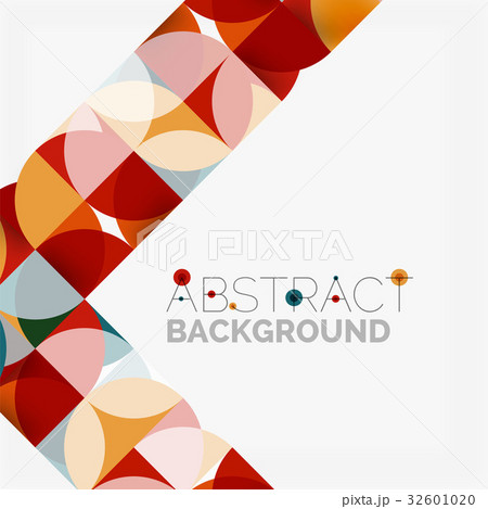 Modern geometrical abstract background circles 32601020