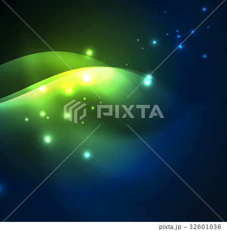 Illuminated neon waves 32601036