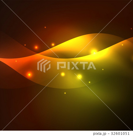 Illuminated neon waves 32601051