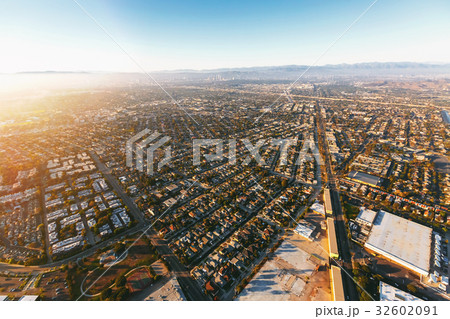 Aerial view of the Marina del Rey seaside 32602091