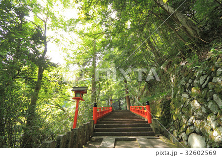 鞍馬寺九十九折参道の石段 鞍馬寺九十九折参道の石段 32602569
